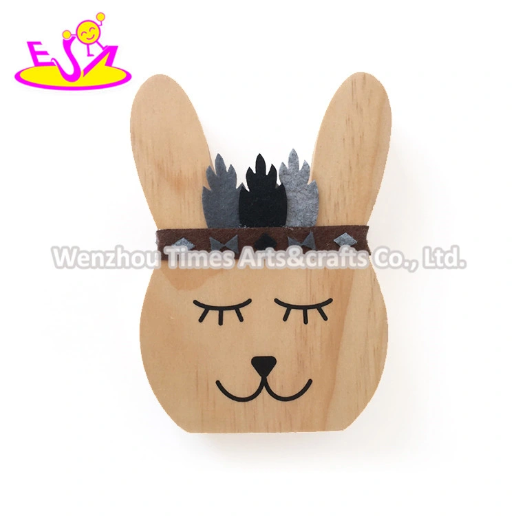 New Arrival Rabbit Shape Wooden Arts and Crafts for Kids W02A359