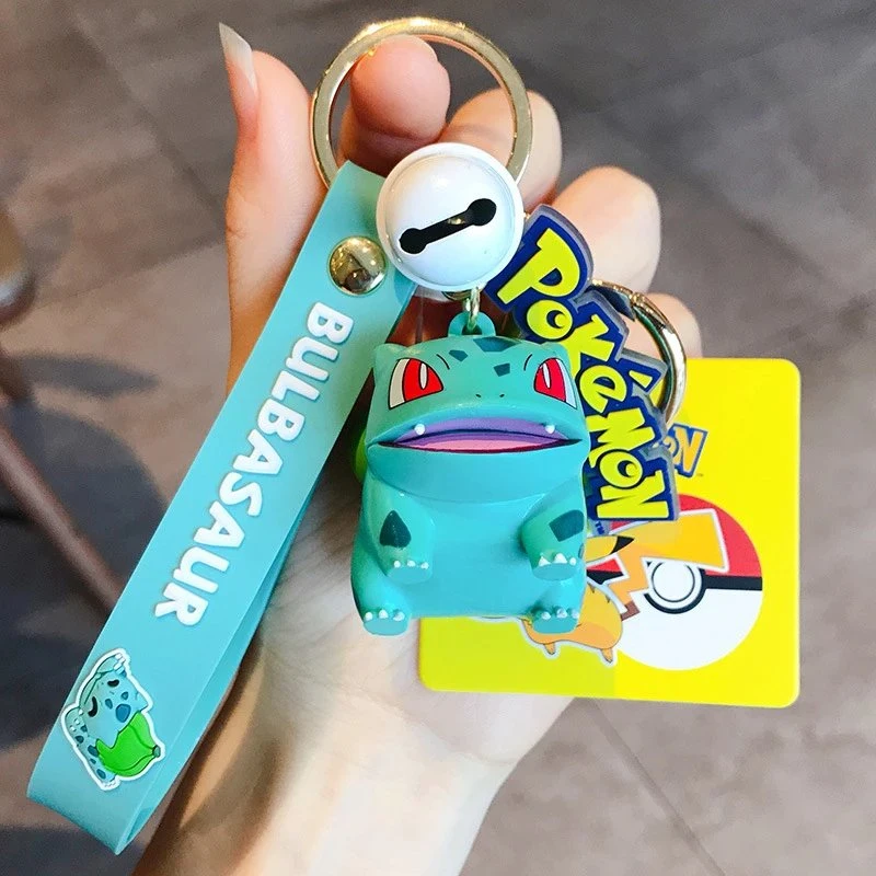 3D Soft Rubber in Stock Promotional Price Keyrings Pokemon Cute Silicone China Wholesale/Supplier High quality/High cost performance  Keychain for Souvnier Gift