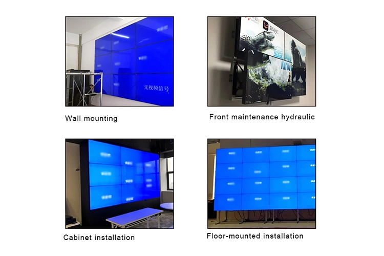 Indoor Wholesale/Supplier 55 / 65 pouces Grand écran publicitaire à panneau de fond 4K LED LCD TV Video Wall