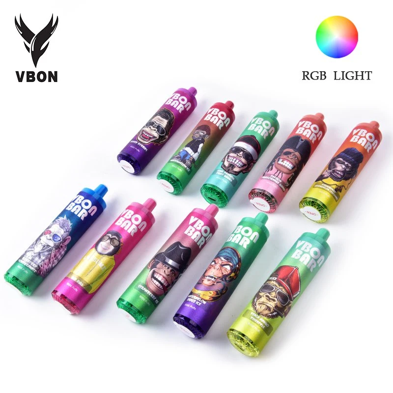 Vbon Bar 9000 أطواق 18 مل قابلة لإعادة الشحن Pod Vape Vape القلم قابل للاستخدام