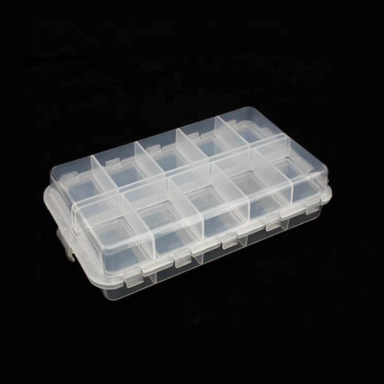 20 Compartments Tackle Boxes, Fishing Tackle Utility Boxes, Plastic Box Storage Organizer Box with Adjustable Dividers