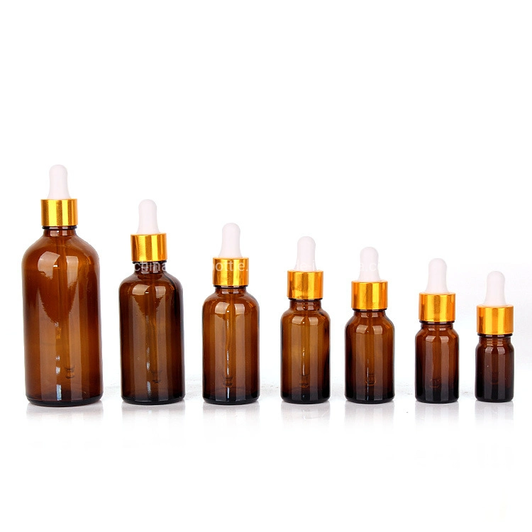 5ml-100ml Amber Glass Empty Essential Oil Bottle with Dropper