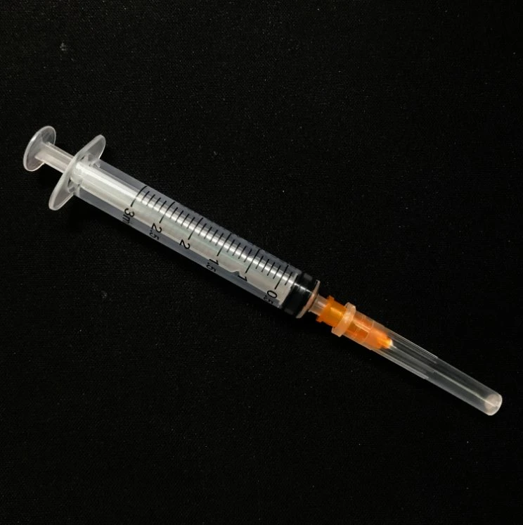 3 Part 2 Part Luer Slip/Lock Safety Plastic Syringe with Needle CE ISO