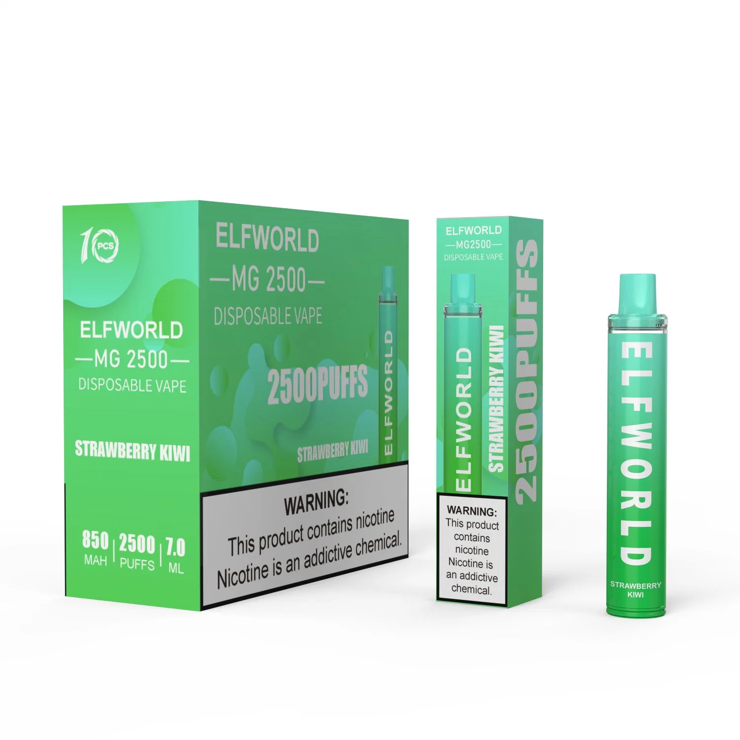 America&prime; S No. 1 Hot Flavor Watermelon Ice Elfworld 2500 Puff Disposable Vape Vs Fume Ultra