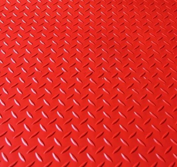 Usine de fabrication Vérificateur de feuille de caoutchouc antiglisse / tapis en caoutchouc/tapis de plancher sur la vente