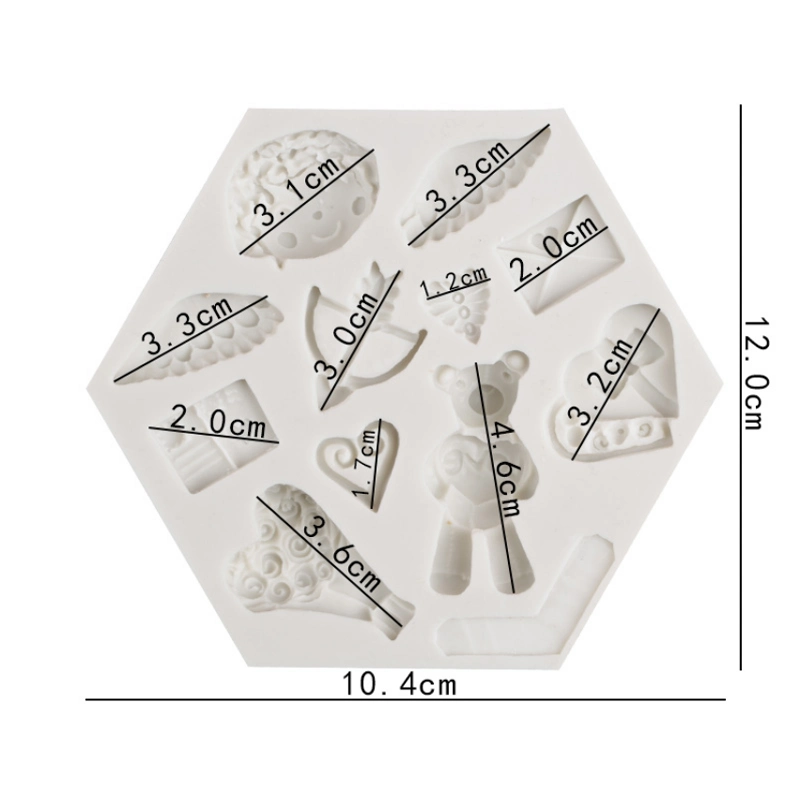 La FDA para decorar Torta de molde de silicona Bakeware