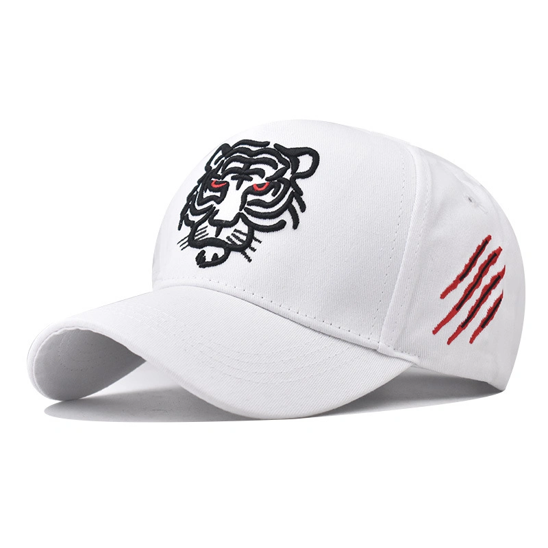 Tiger Embroidery 5 Pabel Baseball Cap Fashion Cap Summer Cap Cotton Twill with 3D Embroidery Good Quality Promotion