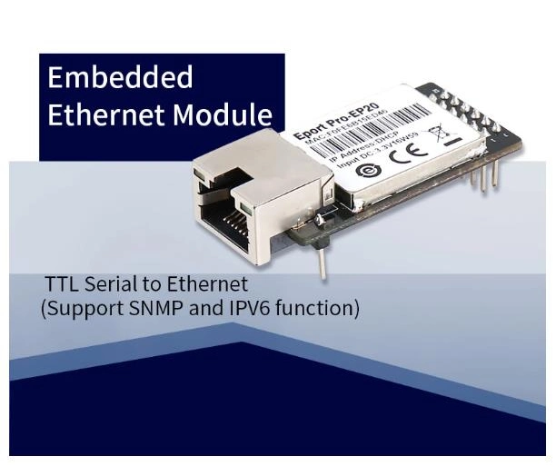 CE Hf Eport PRO Ep20 Linux Network Server Port Ttl Serial to Ethernet Embedded Module DHCP 3.3V TCP IP Telnet