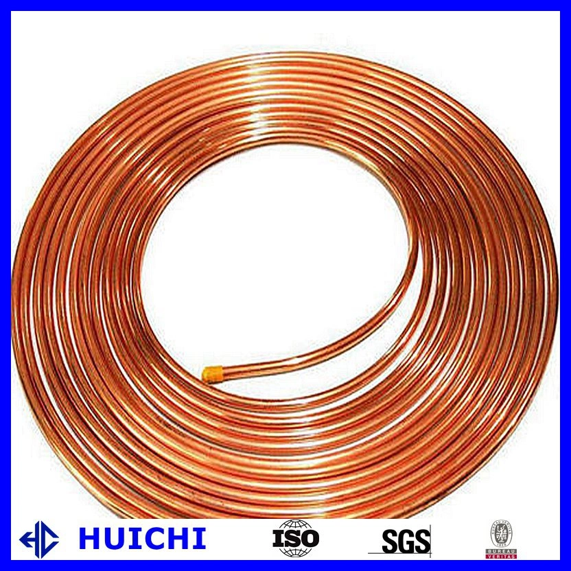 China 1 Inch Thin Wall C11000 Copper Pipe for Air Conditioning