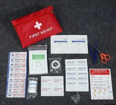 Fabrik Billiger Preis Tragbare Rote Notfall-Transfer-Taschen Erste Hilfe Kit-Paket