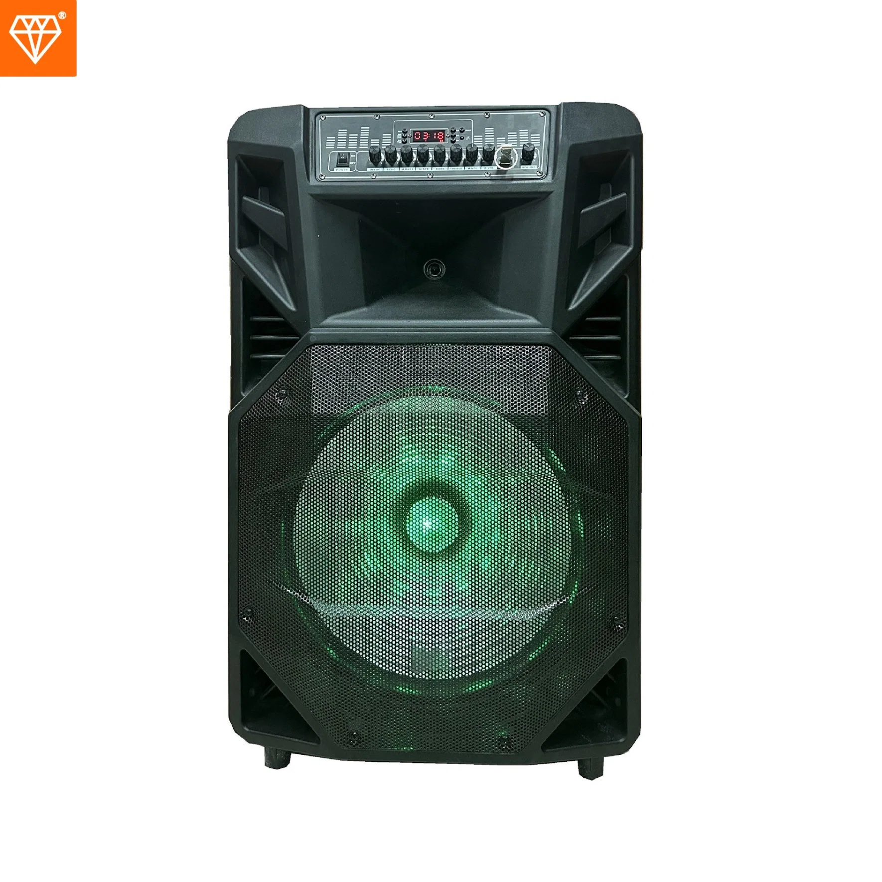 Altavoz PA de plástico de gran potencia con subwoofer activo de 18 pulgadas Caja de audio 120W