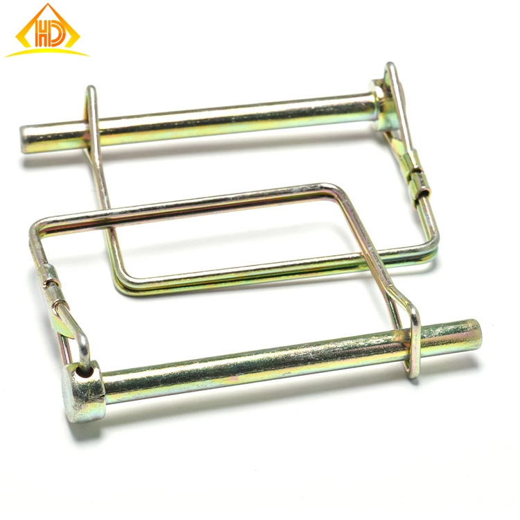 Carbon Steel Zinc Plated Square for Tube D Shape Snapper Tab Hitch Wie Lock Pin