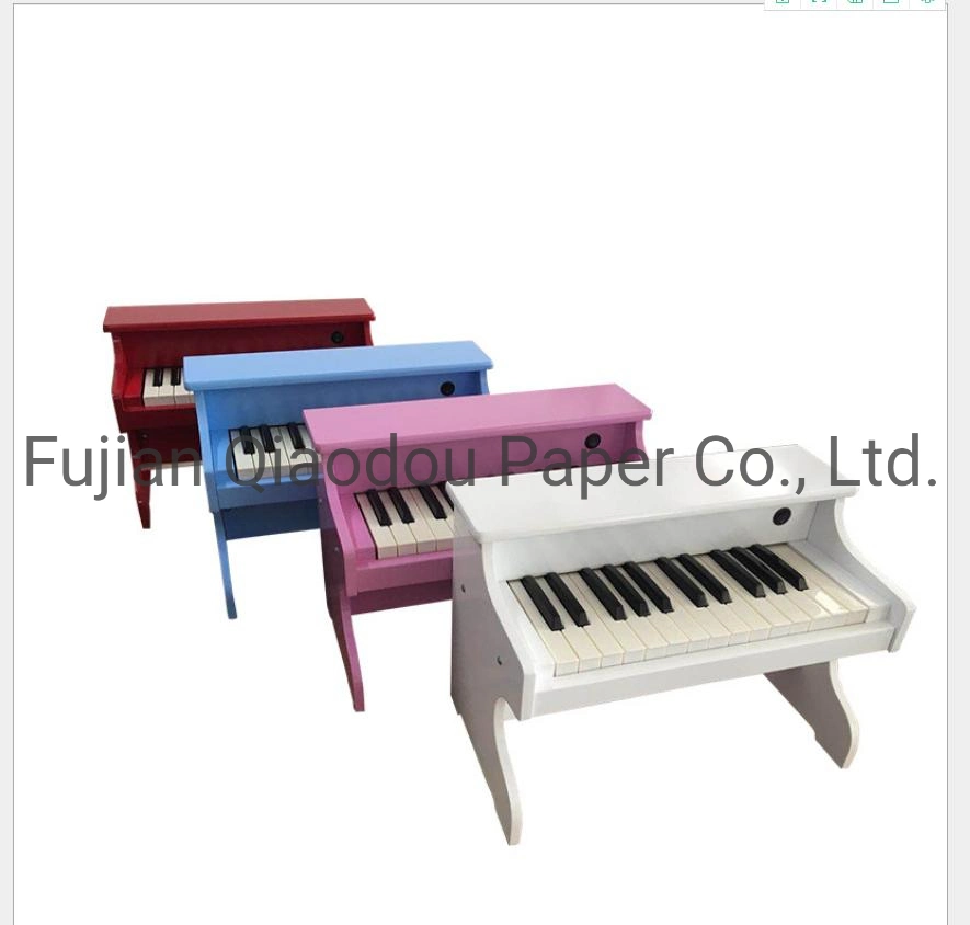 Qiaodou Electronic Music Instrument Toys Colorful Wooden Mini Child Piano for Kids