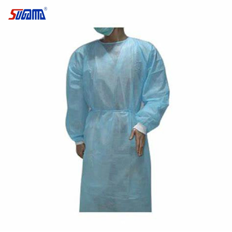 Disposable Hospital Isolation Gown CPE Plastic Surgical Gown