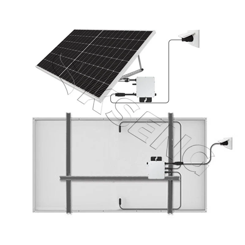 Balcony Solar System Solar Kit with Micro Inverter and Solar Panel Adjustable Mounting Brackets