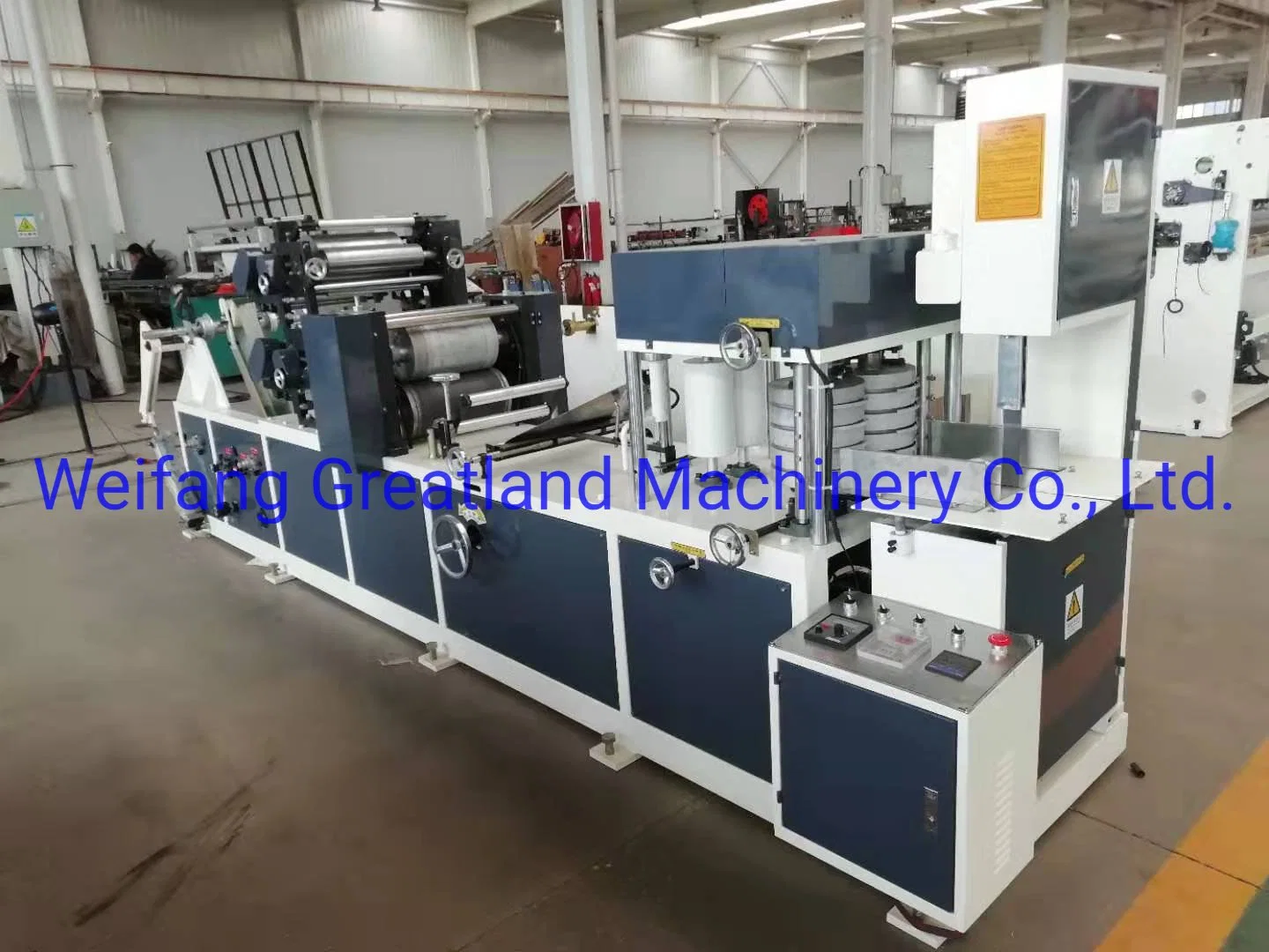 Serviette Napkin Tissue Paper Folding Converting Machine