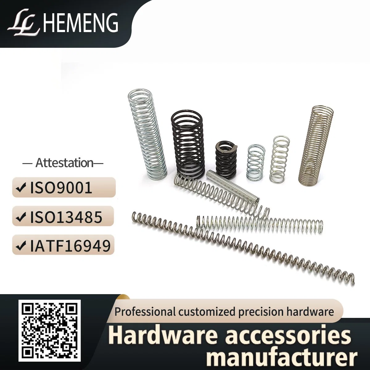 Factory Direct Customized Stainless Steel Compression/Tension/Wire Spiral Coil Springs (ISO9001/IATF16949)