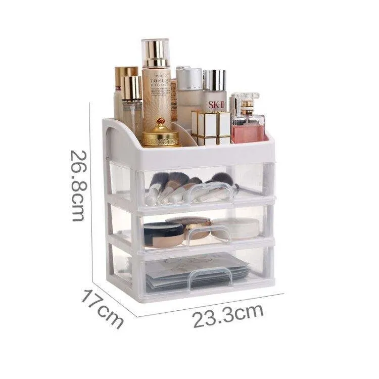 Storage Boxes Tableware Drawer Plastic Cosmetic Storage Drawer Desktop Organizer