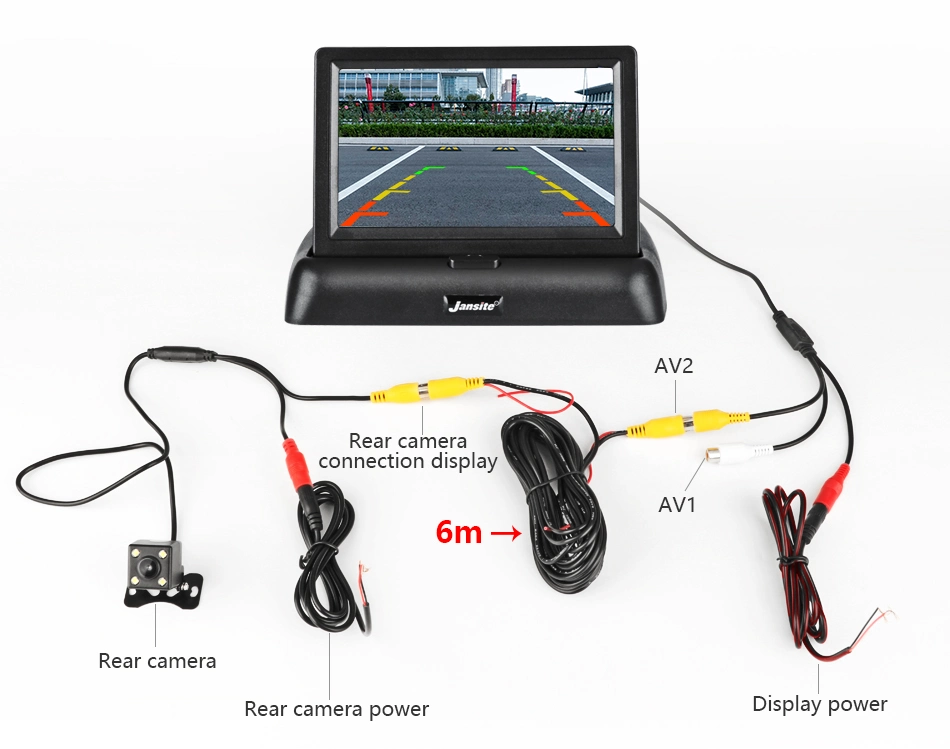 5inch HD im Auto Baby Sicherheit Backup Kamera und Monitor