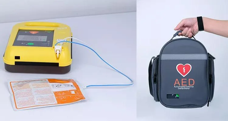 Aed7000 primeros auxilios cardiacos DEA Entrenamiento público de rescate DEA portátil Desfibrilador externo automático para emergencias de DEA en hospitales