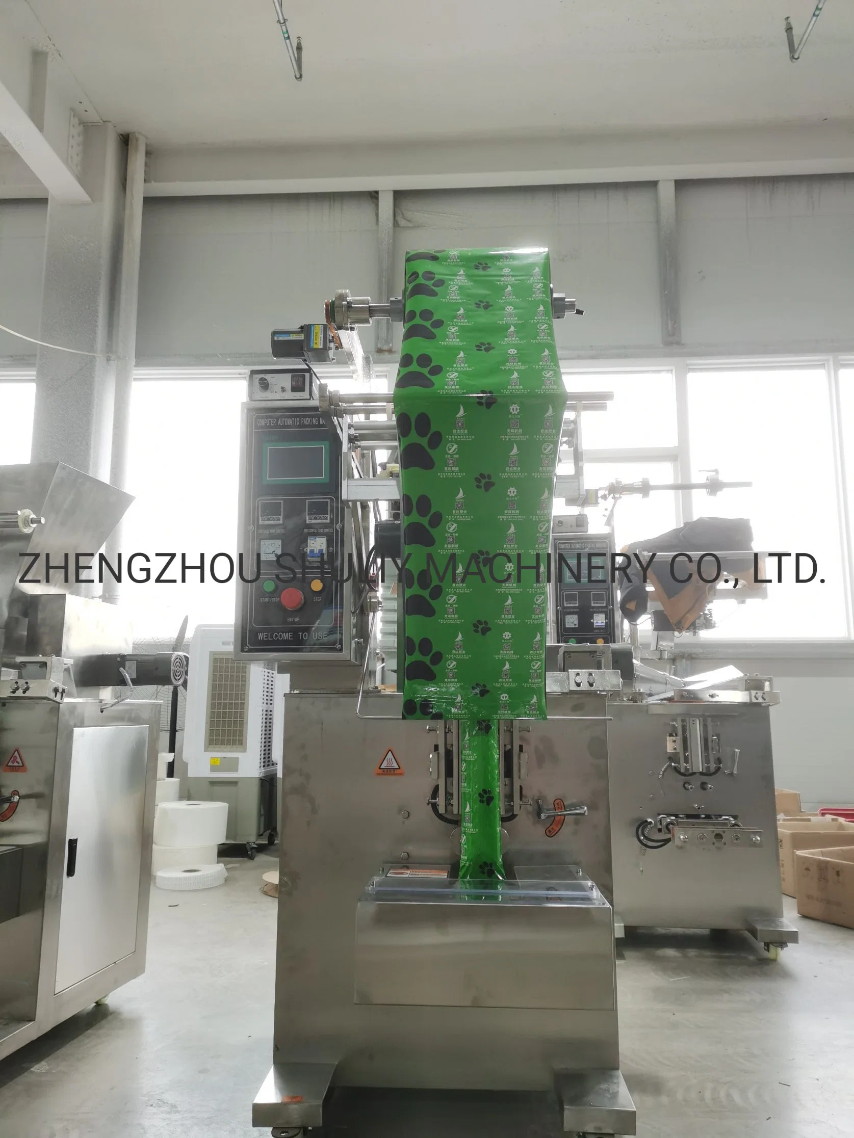 Automactic Coffee Powder Pesticide Powder Packing Filling Machine 4 Side Seal 1g-1000g with Date Printer From Amy