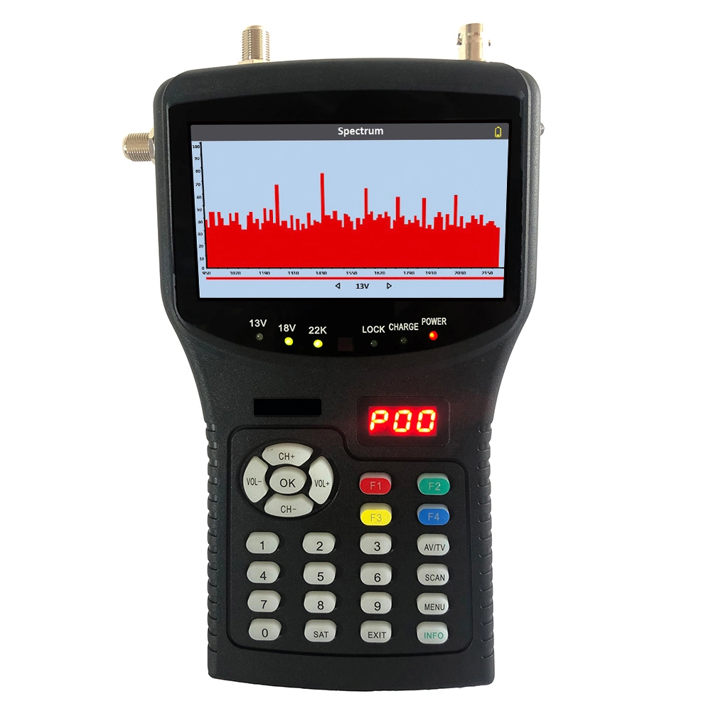 4.3 Pulgadas de DVB-S2+C+T2 Satélite Digital HD Finder con espectro Anaylzer