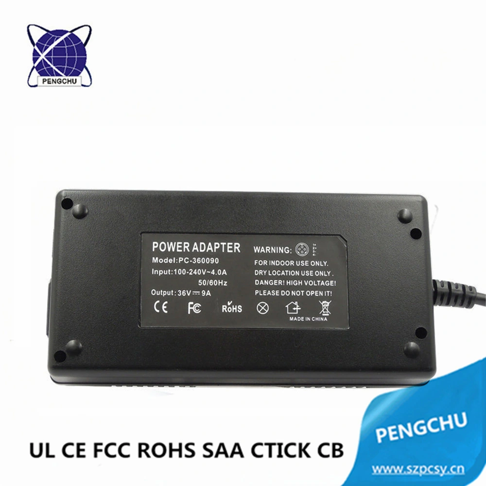 Una sola salida 324W Adaptador de alimentación de conmutación de 36V 9A AC Adaptador de CC