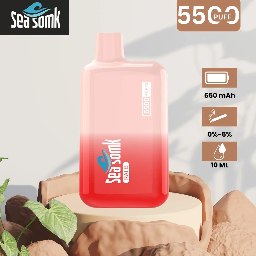 Sea Somk Original Square Box Shape Fruit 5000 одноразовых шайб Электронные сигареты Wape