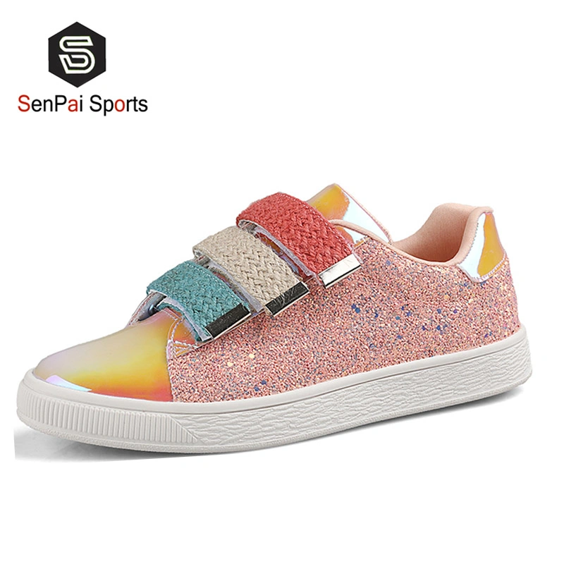 New Branded Shinny Sneakers Popular Lady Fashion Footwear