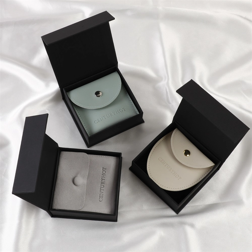 9*9*3.5cm Black Luxury Flip Magnetic Necklace Jewelry Box with Logo Cardboard Bracelet Ring Necklace Jewelry Box