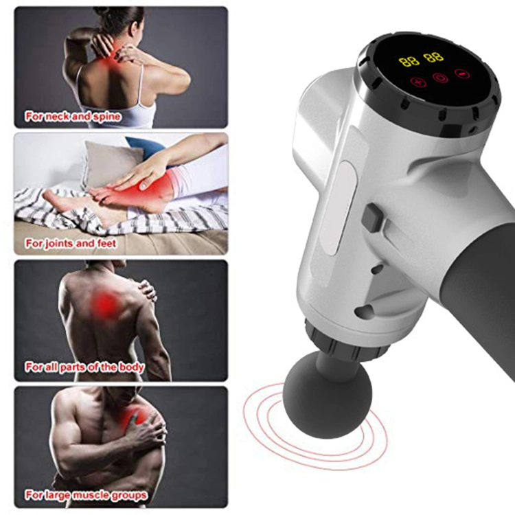 Fitness in Stock Cordless Deep Tissue Muscle Vibration Massage Gun 24V Low Quantity OEM