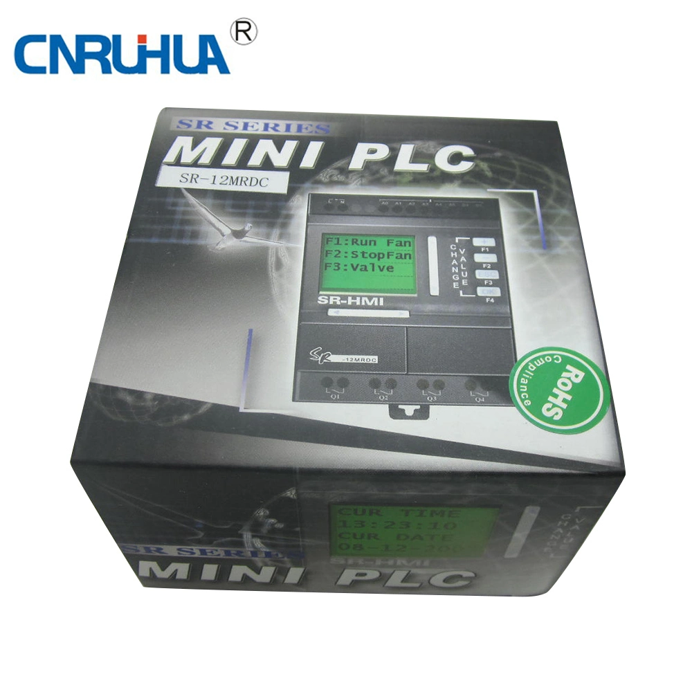 Mini PLC controlador lógico programable Sr-12mrac de alta calidad