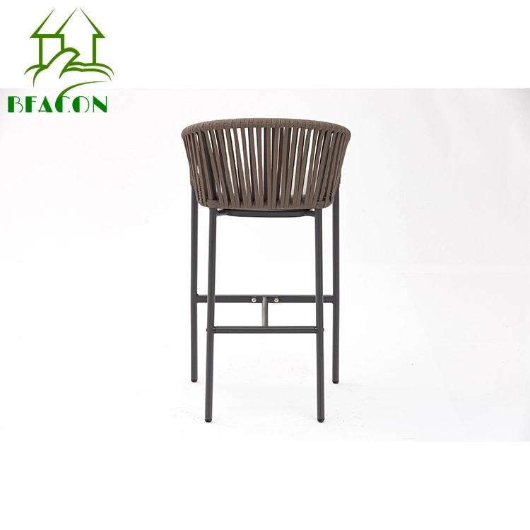 New Arrival Morden Aluminium Garden Dining Set High quality/High cost performance  Aluminium Table Outdoor Chairs Polyester Rope Woven Outdoor Chair