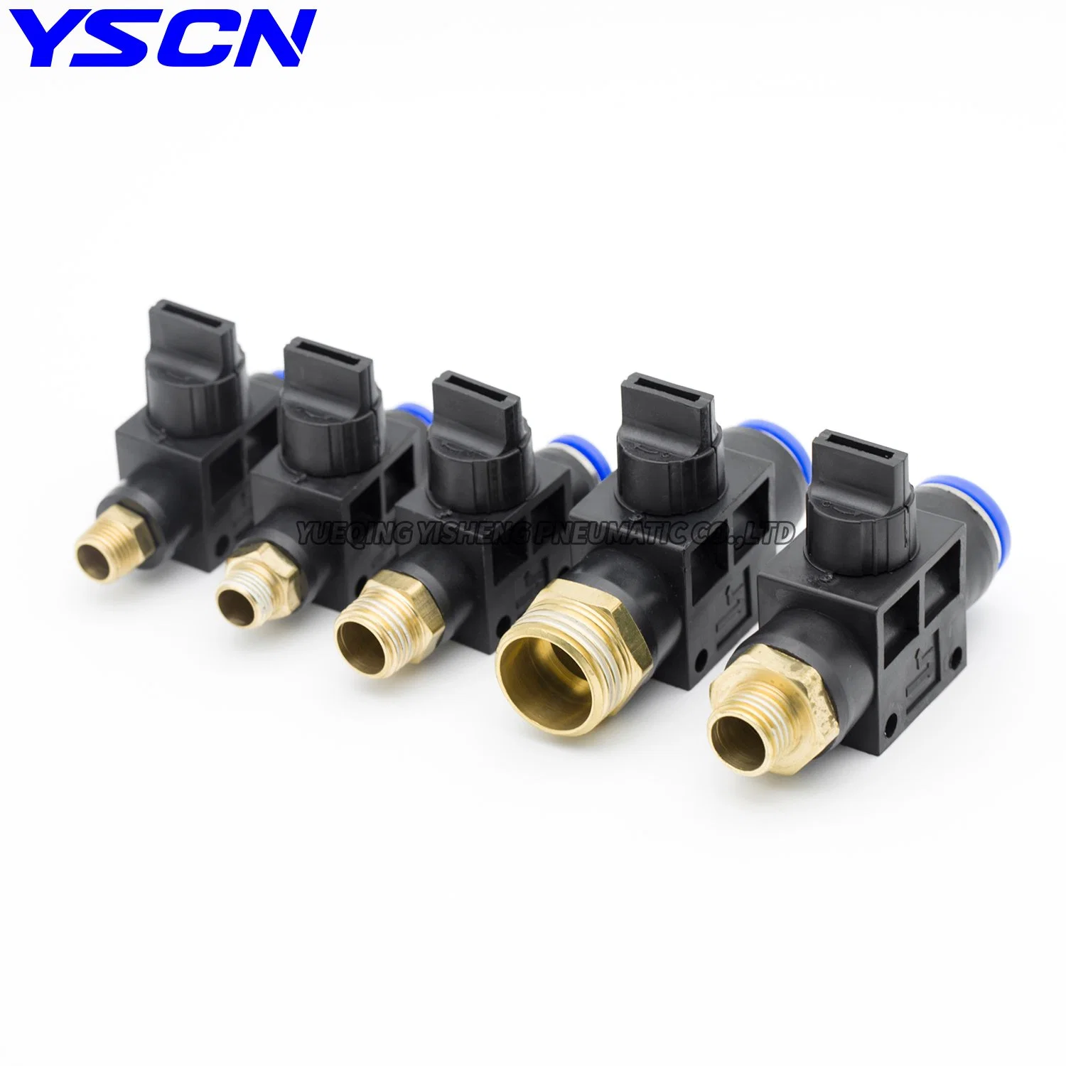 Hvsf Series 4mm 6mm 8mm 10mm 12mm Hand Control Valve Hvfs Pneumatic PU Plastic Push in Fitting