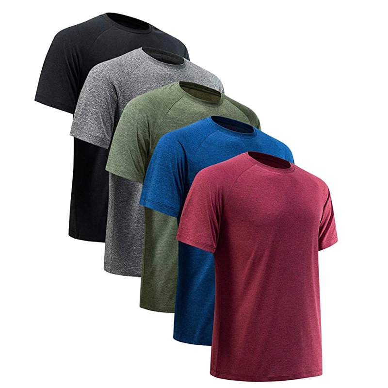 Workout Shirts for Men Short Sleeve Quick Dry Athletic Gym Active T Shirt Moisture Wicking