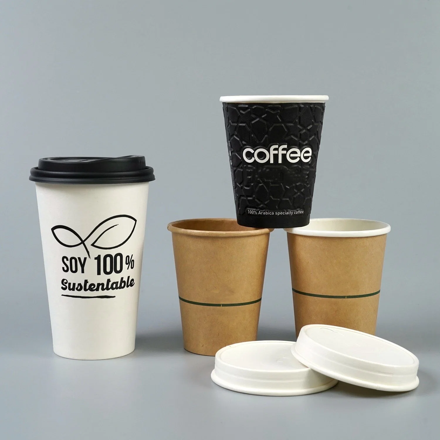 Quality-Oriented Water-Based Coating Disposable Paper Cup for Coffee/Tea/Beverage