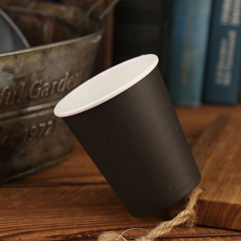 Disposable Single Wall Beverage Use Offset Printing Coffee Paper Cup with Lid