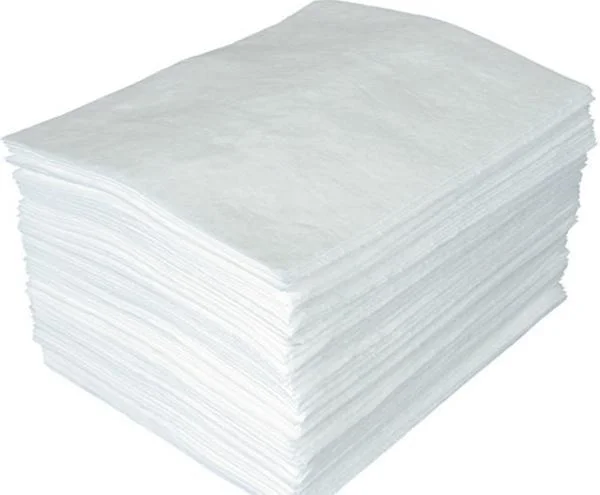 Almohadillas absorbentes para productos químicos Universal absorber hoja de limpieza absorción de combustible blanco Tapa de tambor Polipropileno líquido Amarillo Blanco almohadilla de aceite