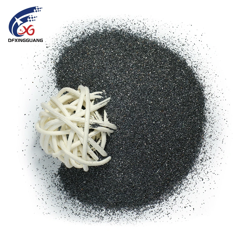 Grano negro de alta pureza China carburo de silicio para fabricación de acero Deoxidizing