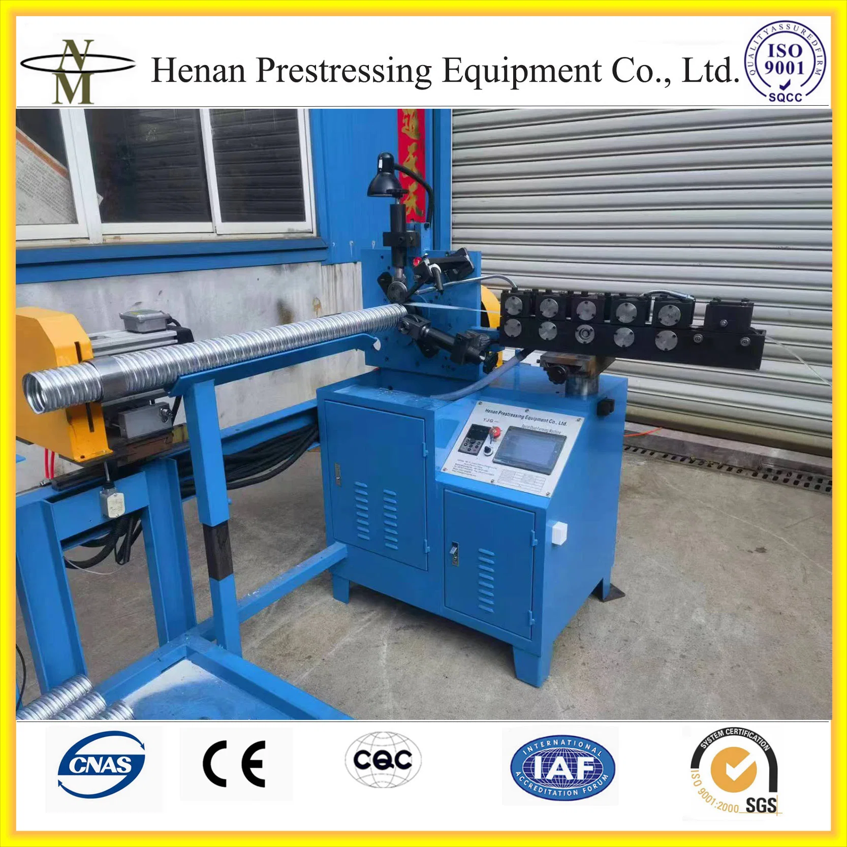 Flat Duct Making Machine for Post Tensioning Made in China Supplier