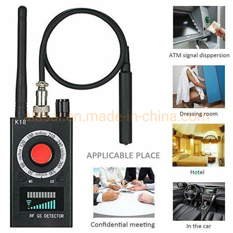 K18 Detector Multi-Function Anti Mini Bug Audio Spy-Camera GSM Finder GPS Signal Lens RF Locator Tracker Detect Wireless Camera