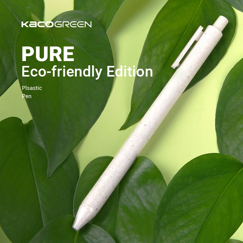 Kaco Pure Eco Friendly Gel Ink Pens Retractable Cute 0.5mm Fine Point Refillable Custom Pens Available