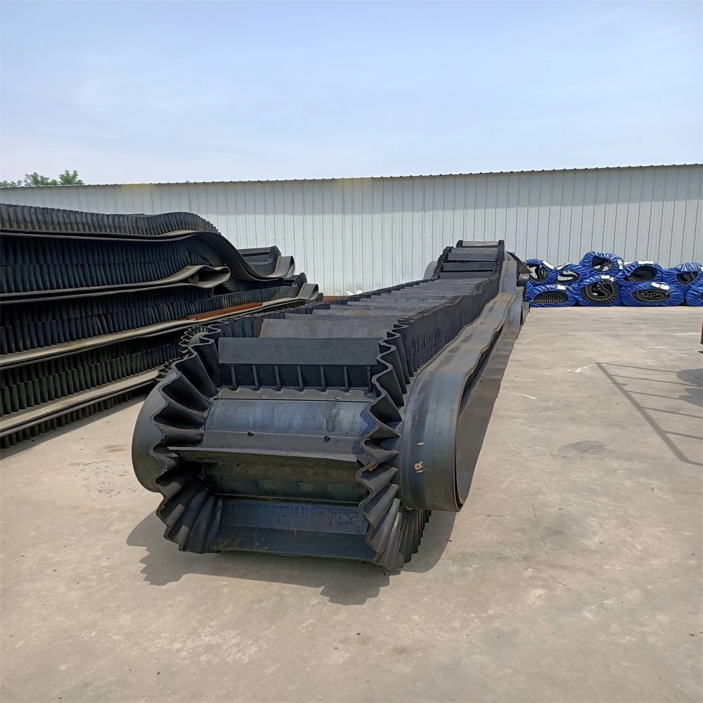 Goog Quality Skirt Large Angle Corrugated Edge Rubber Conveyor Belt