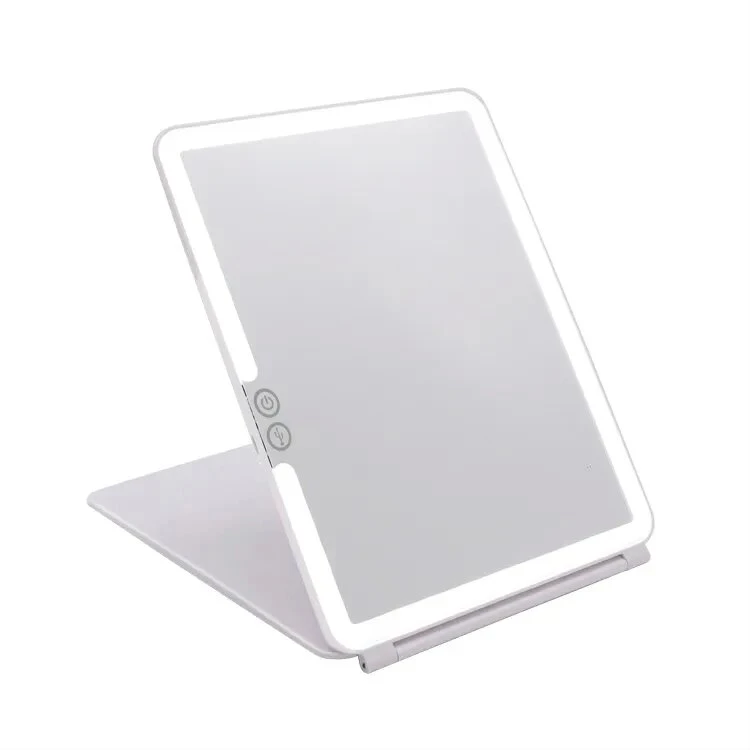 Table pliable miroir miroir de maquillage de promotion de forme carrée Princess miroir cosmétique pliable portable