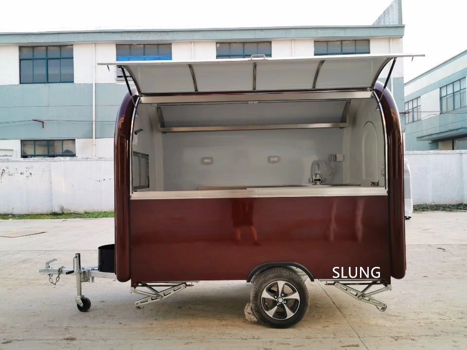 Silang High quality/High cost performance  Customized Wholesale/Supplier Price Camper Caravan/ Hamburger Street Snack Truck/ Fast Food Concession Camping Kiosk Trailer