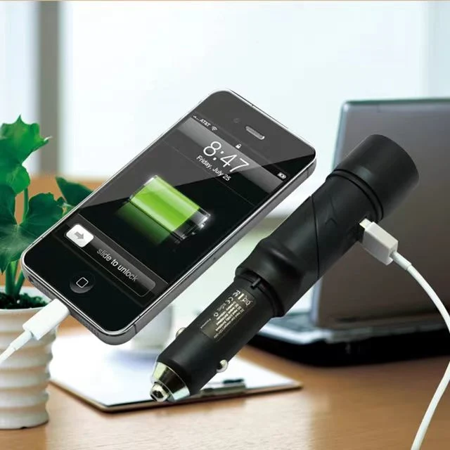 Portable 8 in 1 Safety Hammer Power Bank 5.0V/2.4A USB Cell Phone Car Charger Flash Light LED Flashlight