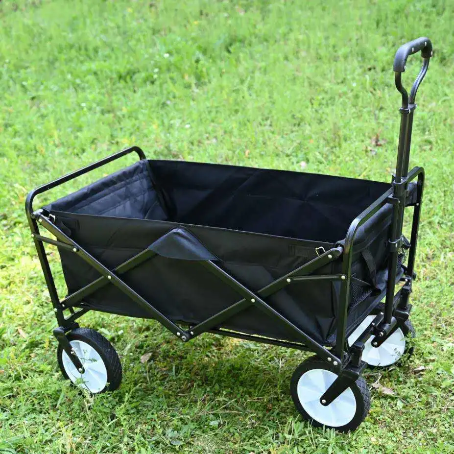 Stock Europa Supermarket Hot Sell Mini Camping Trolley plegable vagón Carritos plegable para exteriores Wago