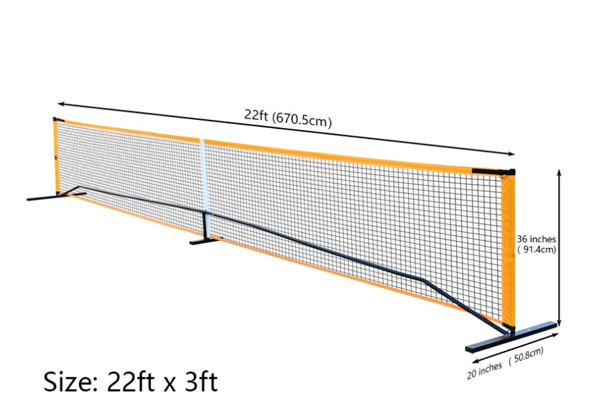 Регулируемая по высоте переносная сетка Pickleball Net для работы в тяжелых условиях, для работы вне помещений Или в помещении