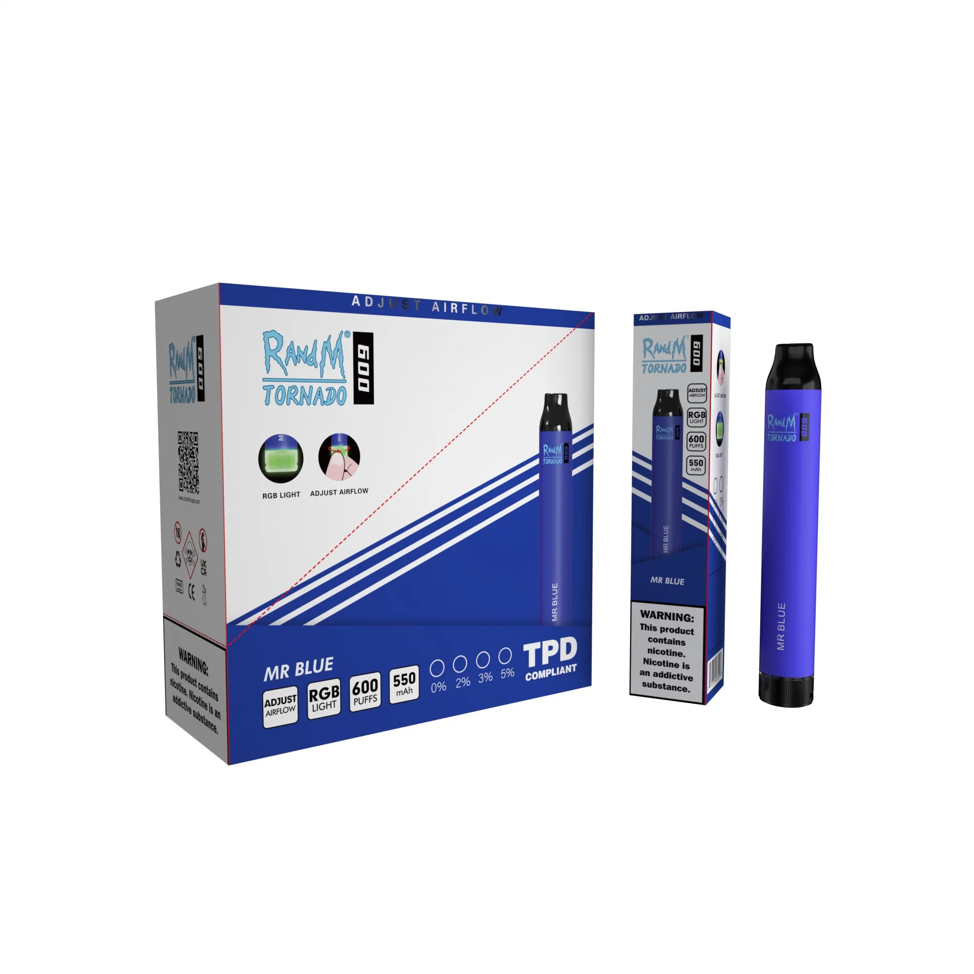 Electronic Cigarette Smoke Randm Tornado Disposable/Chargeable Vape 600 800 1000 1700 2500 3000 4000 4600 4800 5000 6000 7000 8000 9000 10000 Puff