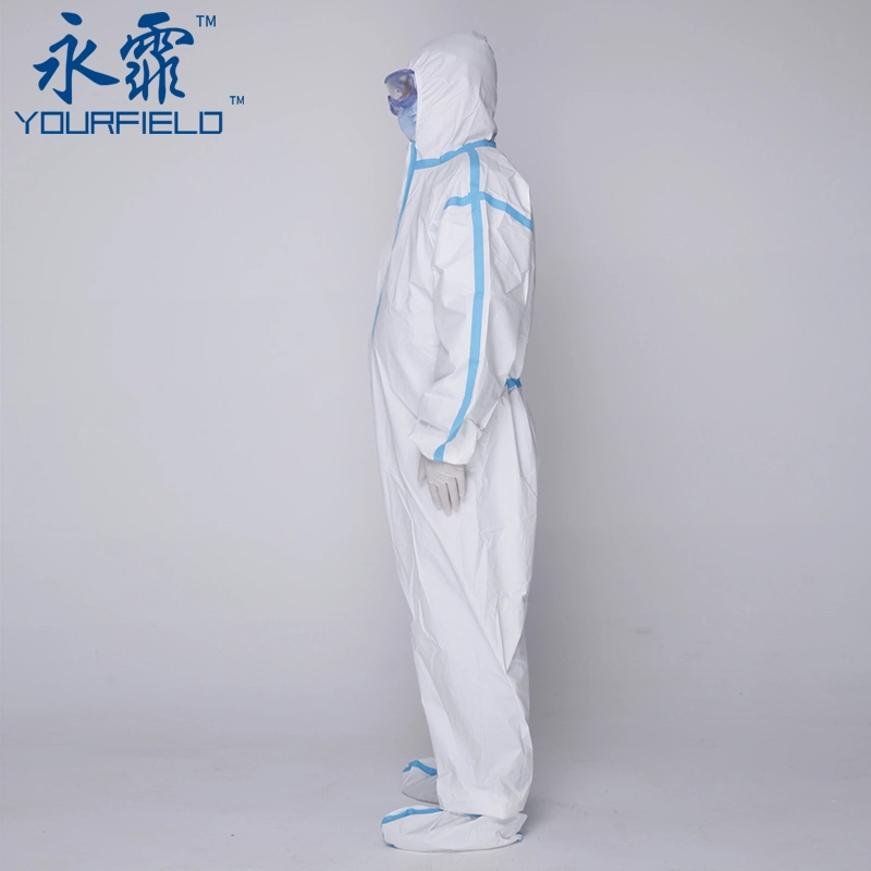 Yourfield ICU Disposalbe Emergency Medical Garment (SS Non-woven PE Film, 65GSM) GB 19082-2009 Clothing